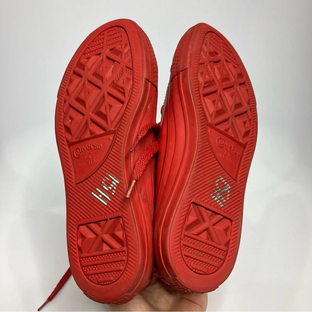 Converse all star HI rubber Red sneakers hightop Unisex sizing‎ women’s 5